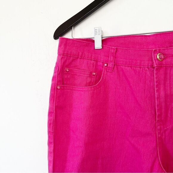 DG2 Diane Gilman Pink Ombré‎ Straight Leg Jeans Pants - Picture 3 of 10